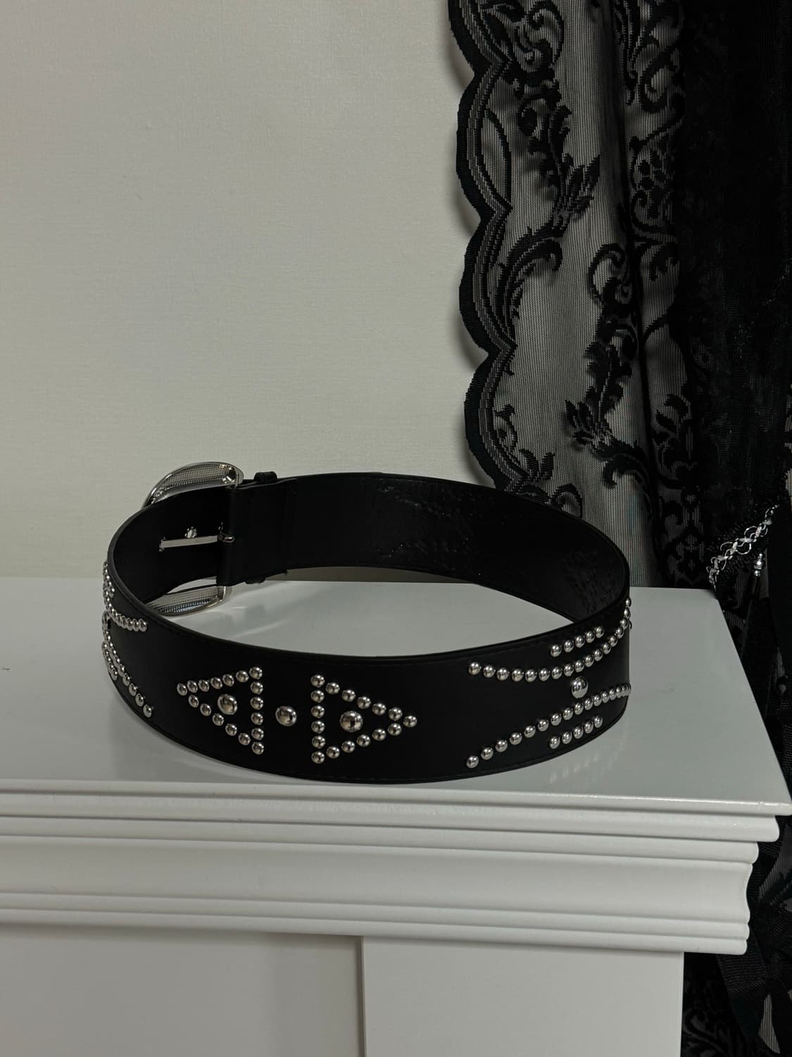 빅버클 스터드 캐피탈 벨트  상품이미지3