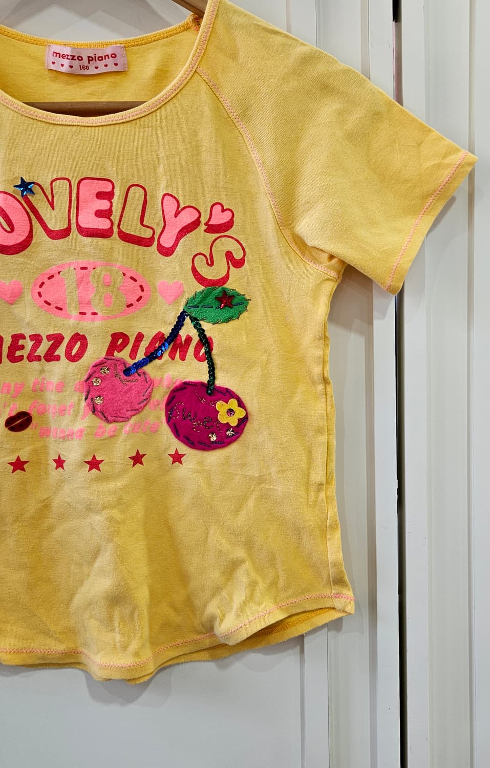 체리 패치 티셔츠 상품이미지4