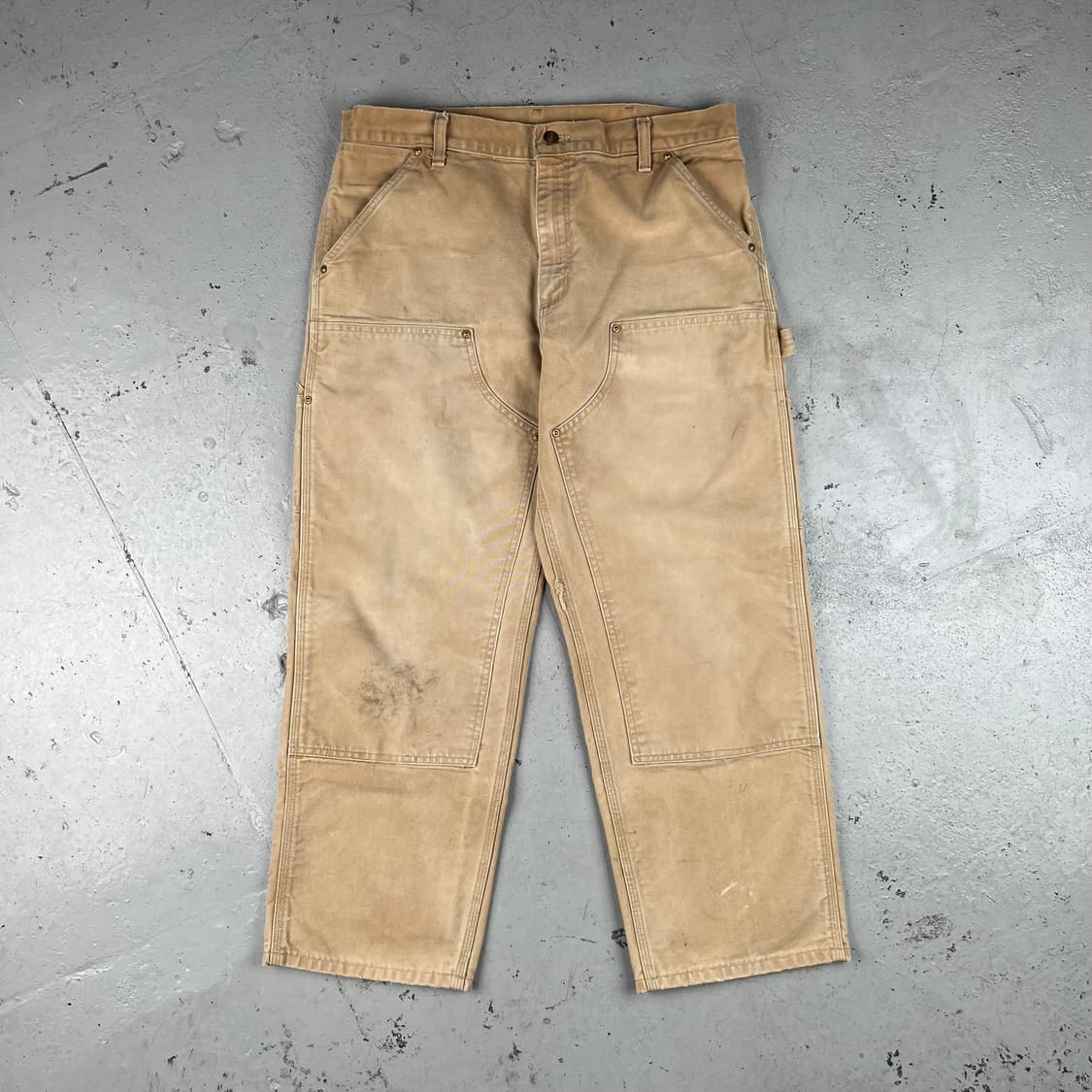 올드 칼하트 더블니 워크팬츠 브라운 62W 상품이미지2