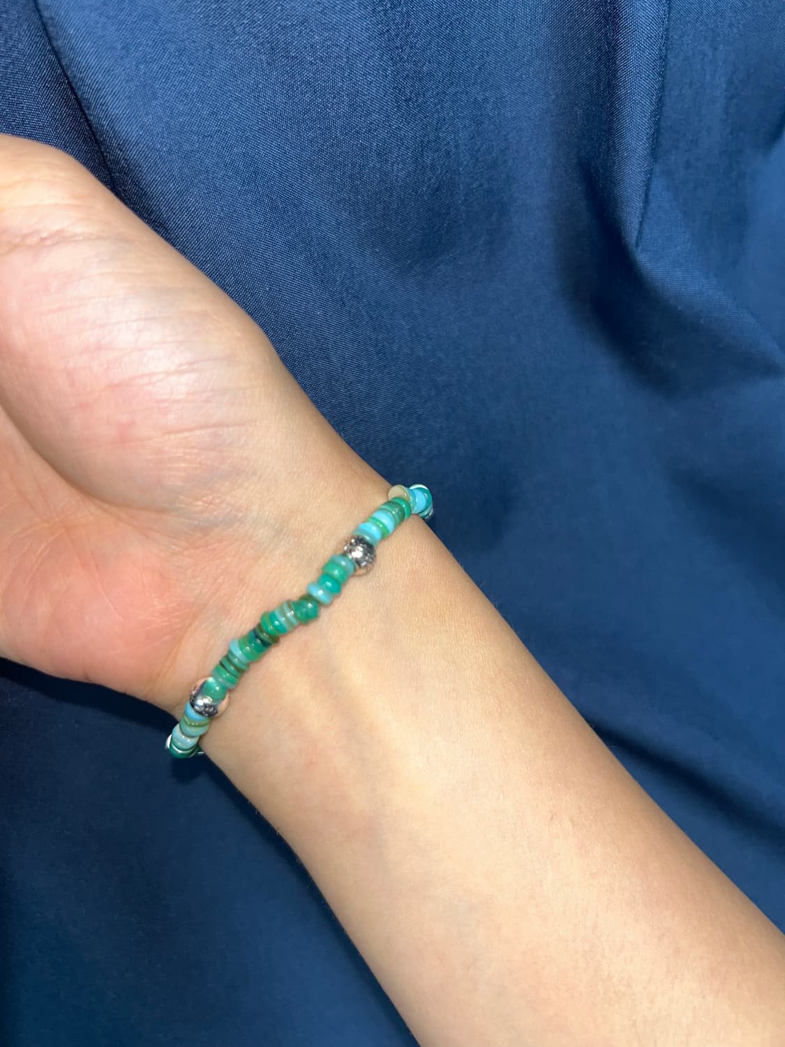 빈티지 비즈 팔찌 / green bracelet 상품이미지1