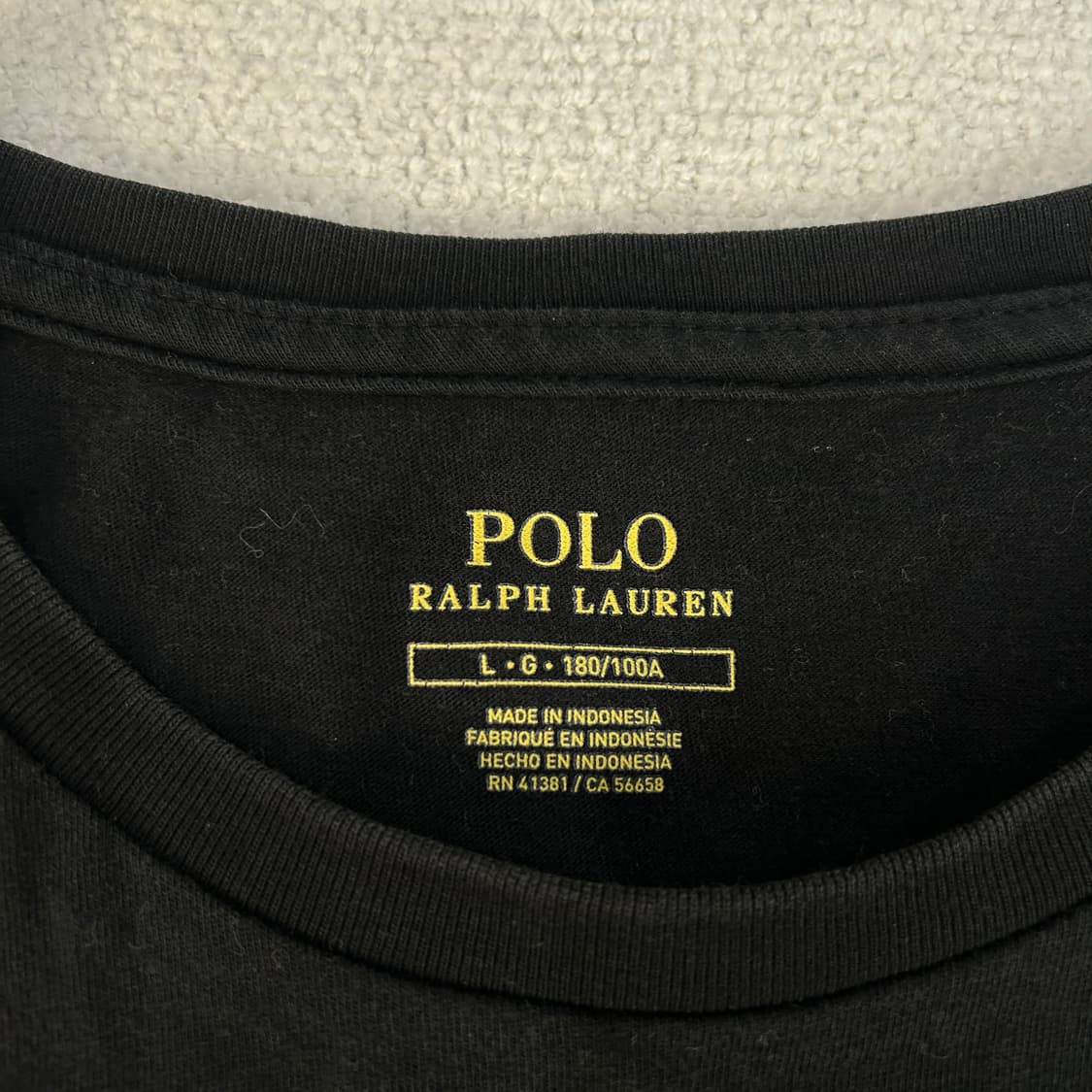 폴로 랄프로렌 블랙 반팔 티셔츠 m 상품이미지2