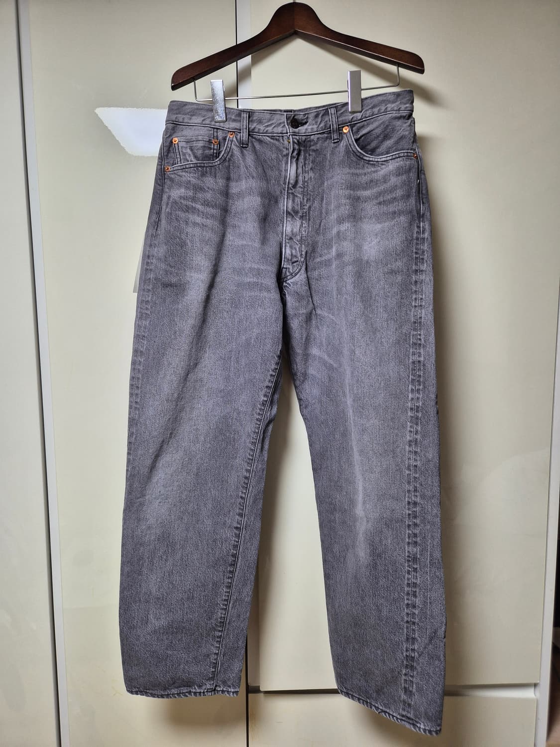 캡틴선샤인 5P 지퍼 프론트 데님 black vintage wash 32 상품이미지2