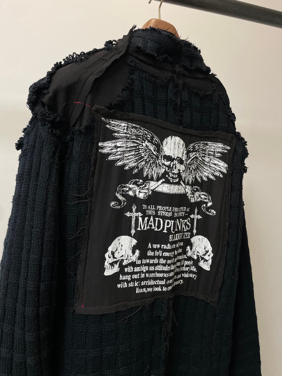 (L) Mad punks 매드펑크 그런지 펑크 대미지 자켓 상품이미지5