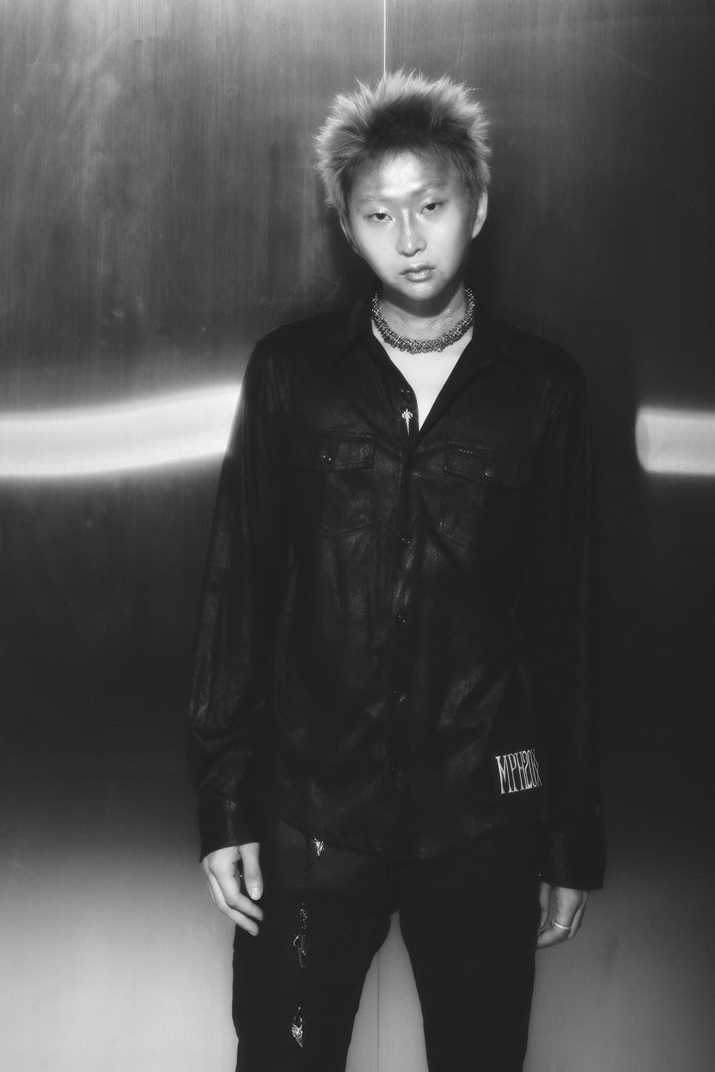 (MPH) MPH helm logo patchwork blk shirt 상품이미지2