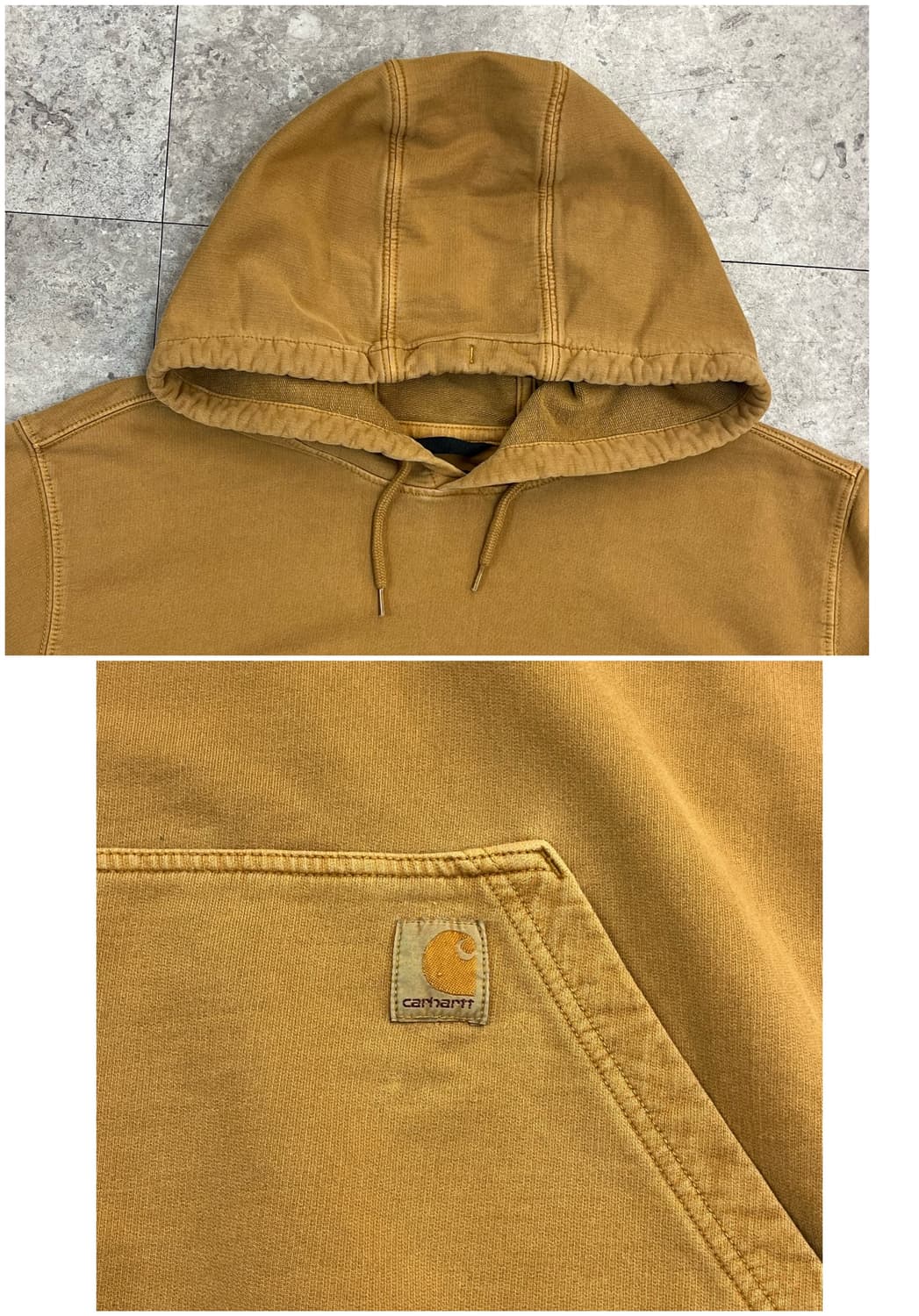 칼하트 릴렉스핏 후드티 카멜 L #csz3757 칼하트 릴렉스핏 후드티  상품이미지5