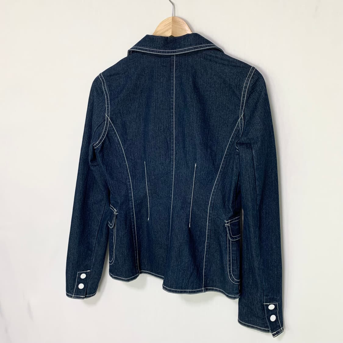 타미힐피거 벨티드 스티치 싱글 버튼 블레이저 데님 청자켓 상품이미지5