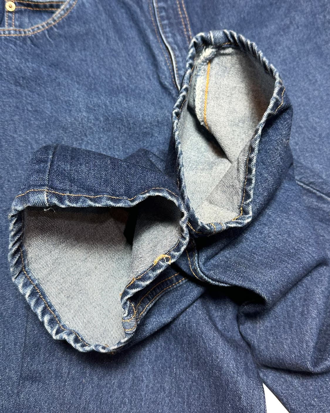 90s 리바이스517 오렌지탭 부츠컷 데님 팬츠 32x34 상품이미지4