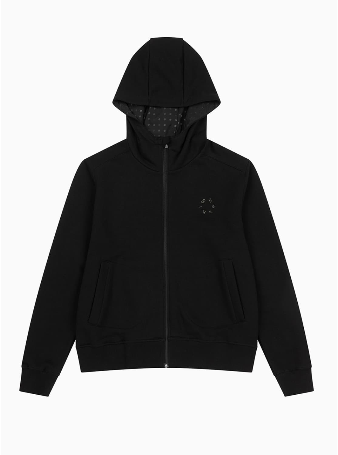 (급처) 오헤시오 도트 후드집업 블랙 DOT HOODED ZIP-UP 상품이미지1