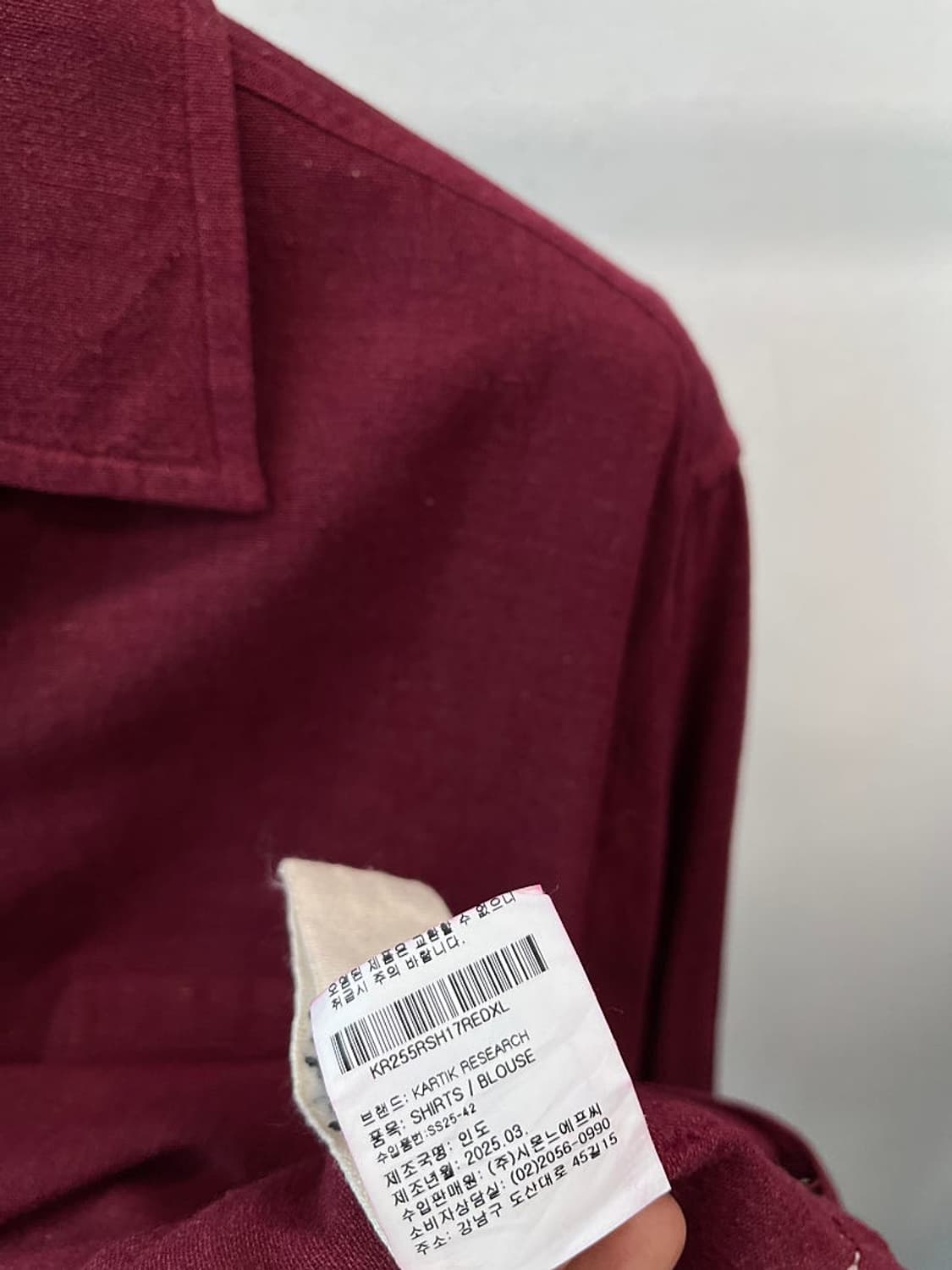 105) 카틱리서치 25ss 눈꽃 셔츠 상품이미지7