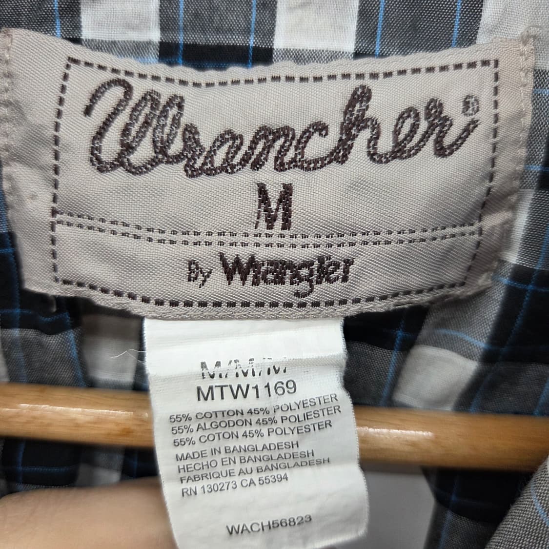 랭글러 체크 셔츠 남방 남m 상품이미지5