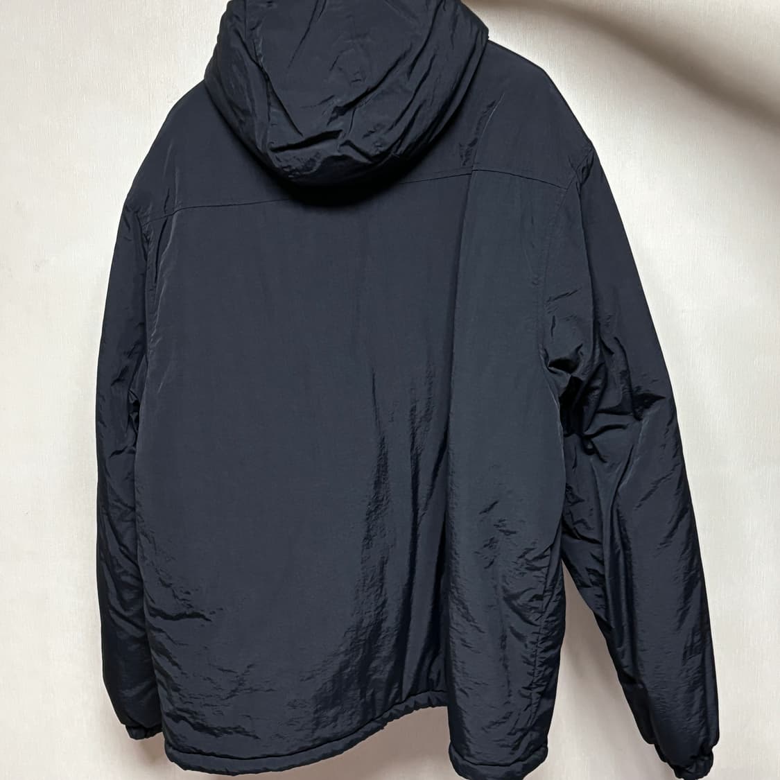 L) 필루미네이트 오버핏 심볼 로고 후드 패딩 블랙 상품이미지4