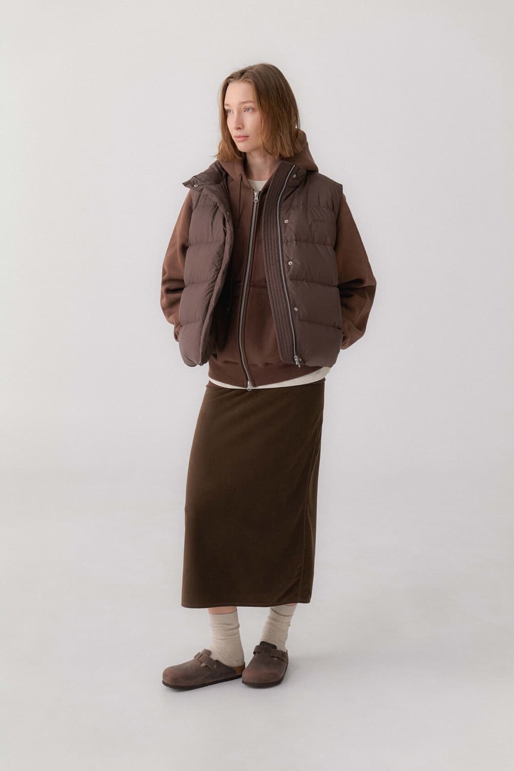 (새상품)오베르 auber Foldable Fleece Skirt 스커트 상품이미지2