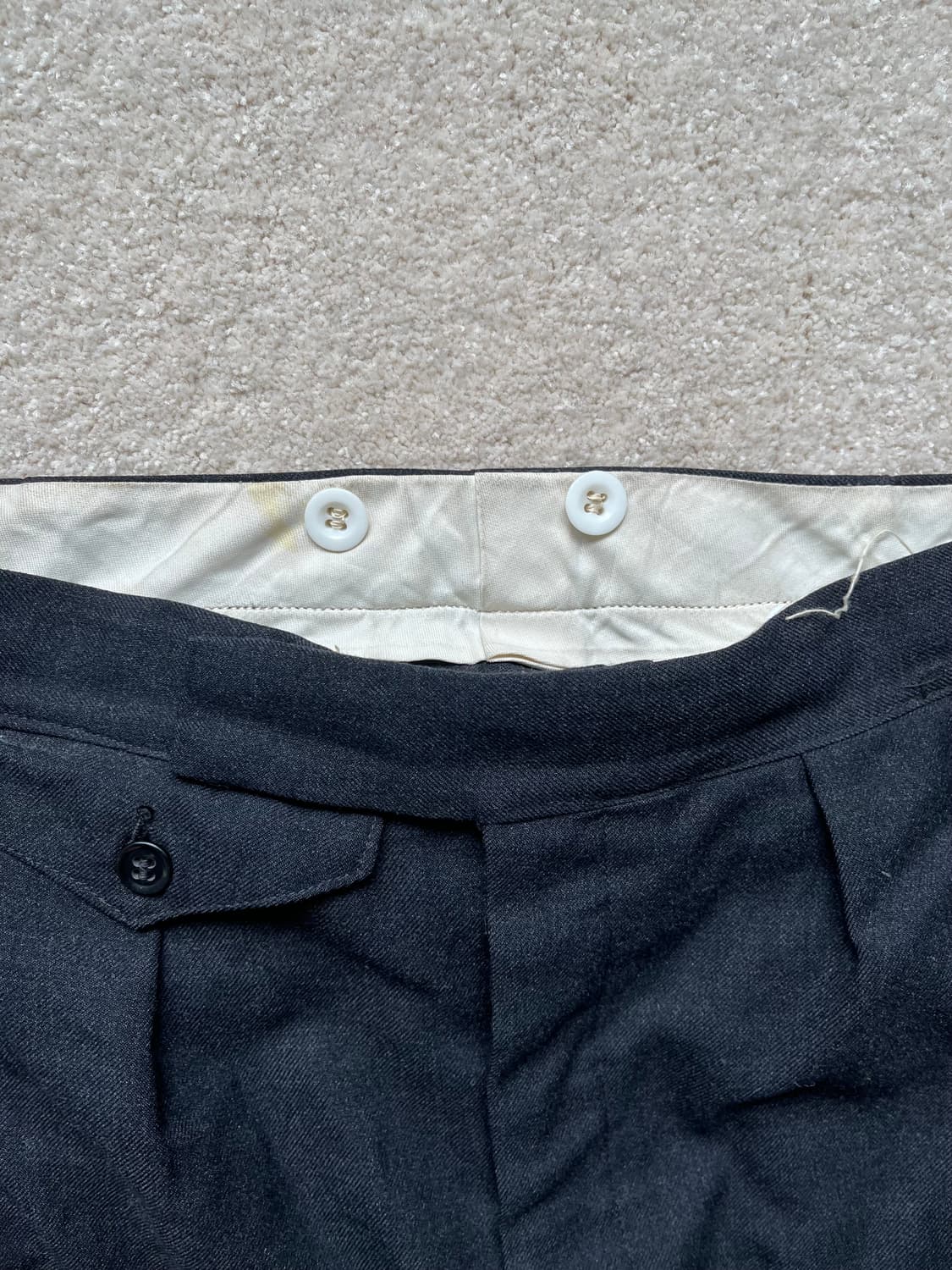 80s 유로피안 투 플리츠 울 드레스 팬츠 (30-31) 상품이미지6