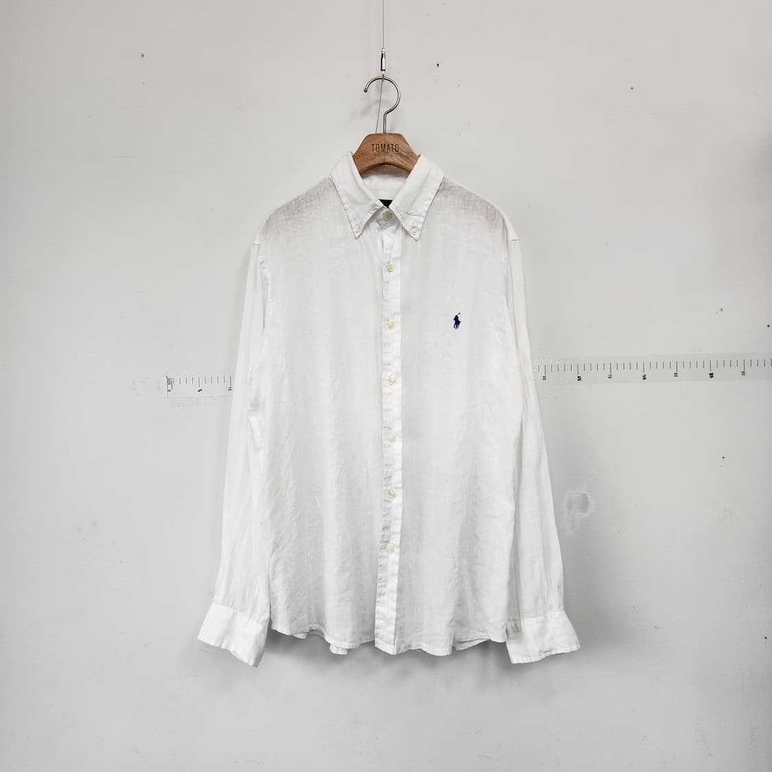 폴로 랄프로렌 화이트 린넨 셔츠 남방 상품이미지1