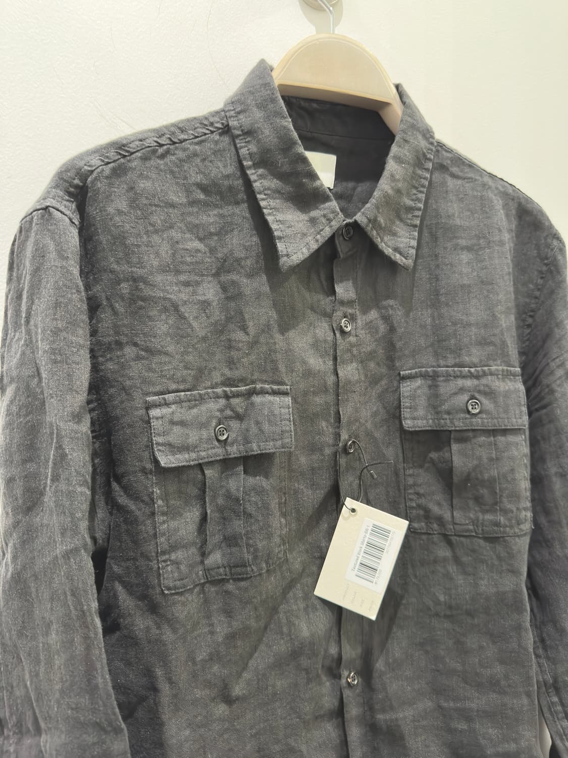 모노프리베 Textured Linen Work Shirt 2 상품이미지3