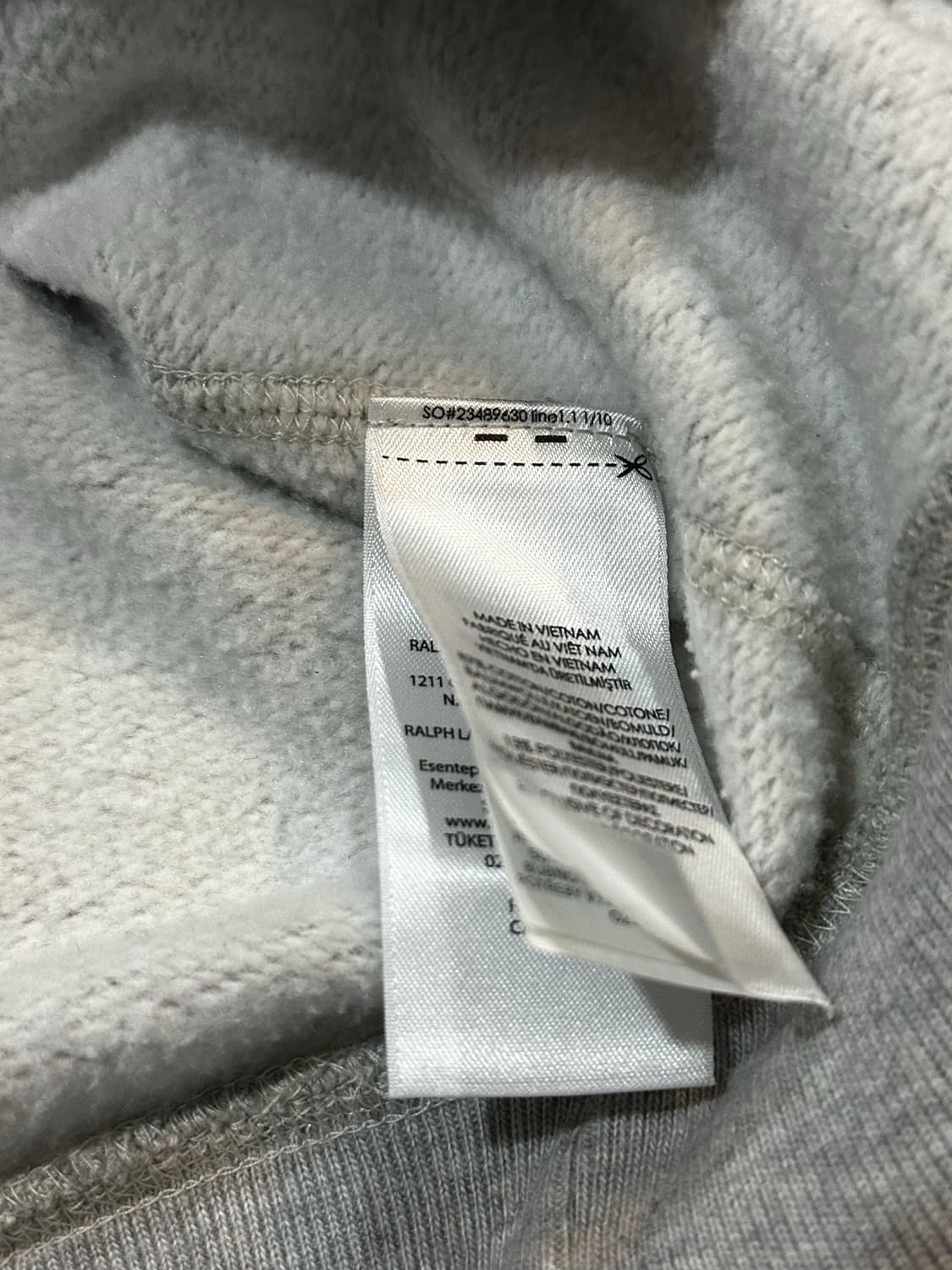 폴로 랄프로렌 펠트 빅 아치로고 후드티 상품이미지4