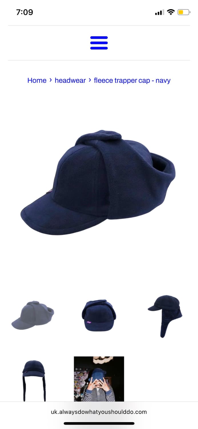 always do what you should do 플리스 캡 상품이미지3