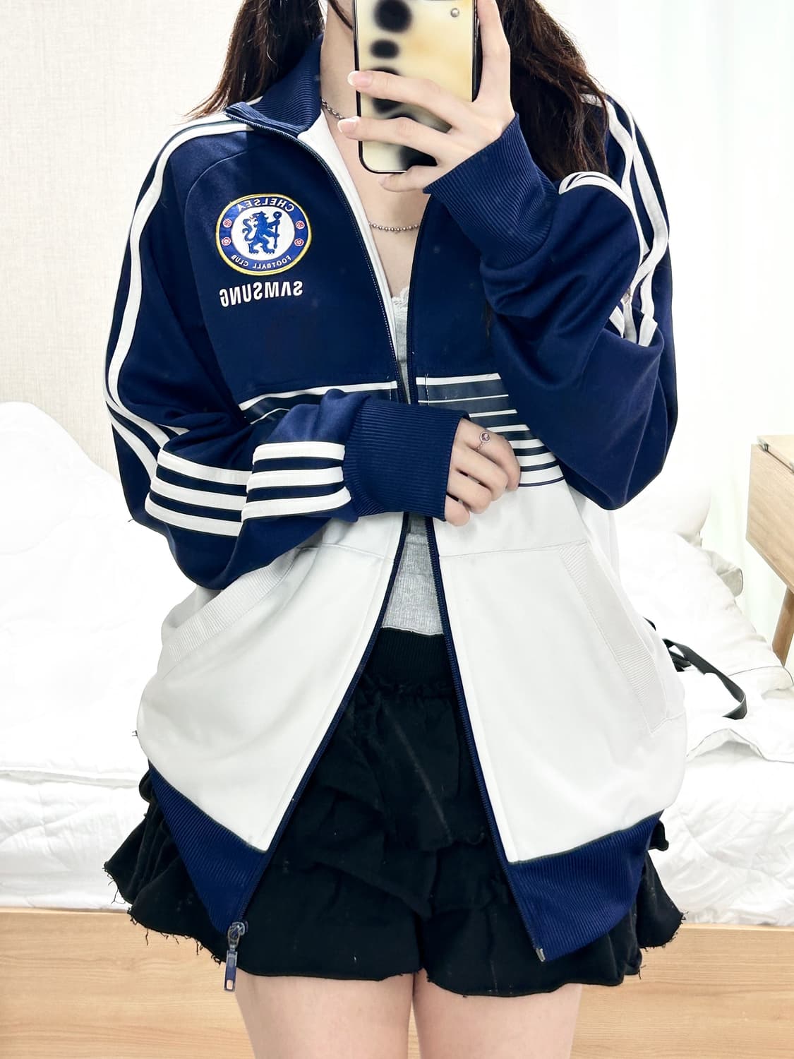 아디다스 첼시 삼성 네이비 배색 져지 상품이미지3