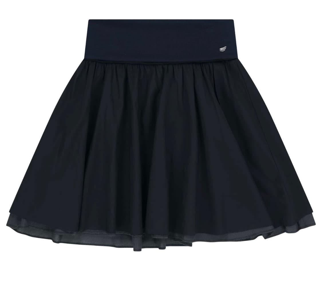DOUBLE SHIRRING SKIRT NAVY 2사이즈 상품이미지1