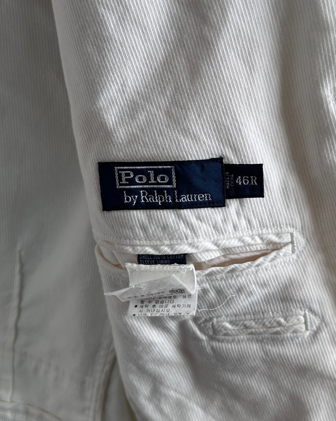 폴로 화이트 코튼 블레이저 자켓 (va.14) 상품이미지8