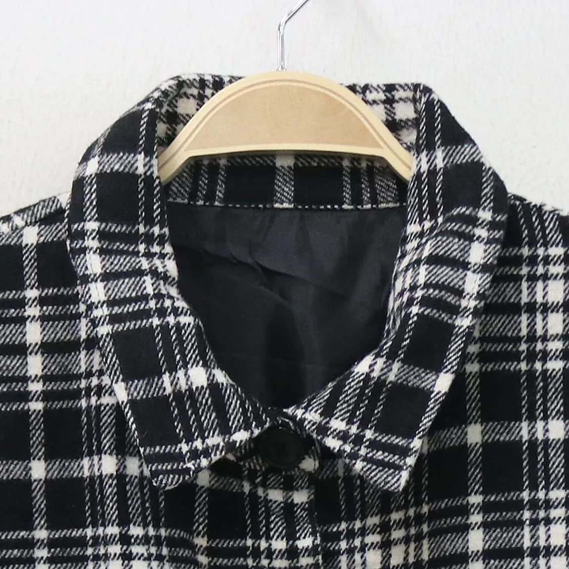 RADARISTA Y2K 체크 반크롭 셔츠 61410 상품이미지3