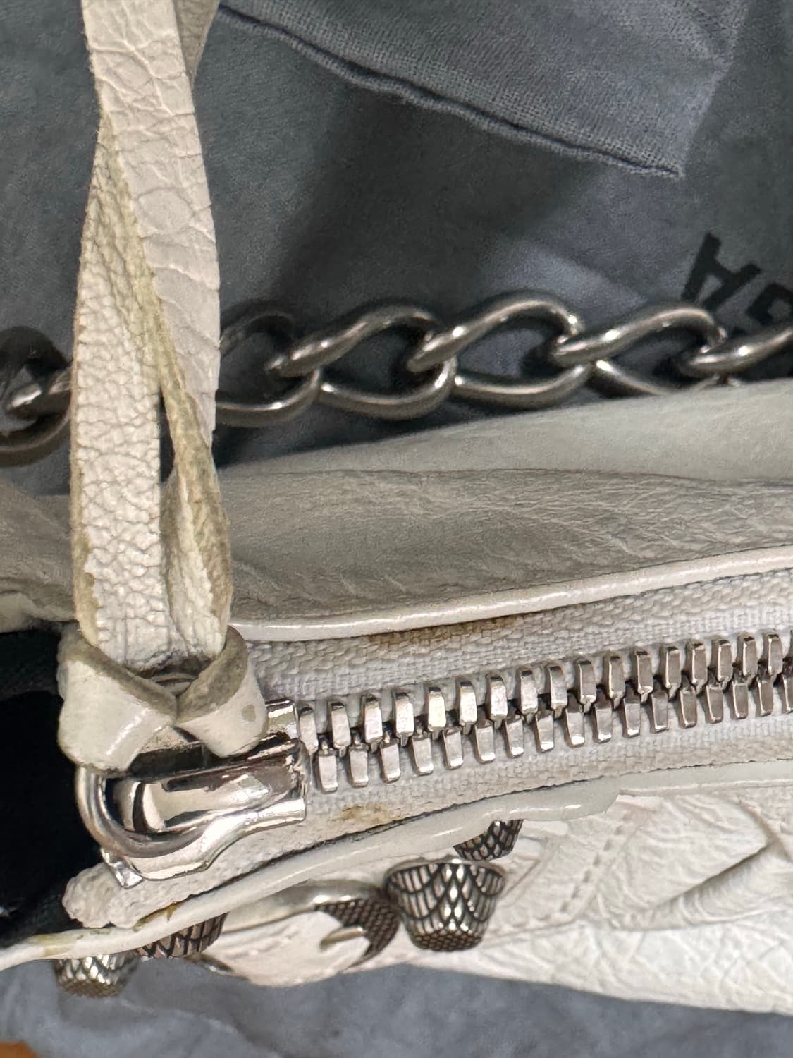 Balenciaga 르카골 화이트 XS 체인 상품이미지5