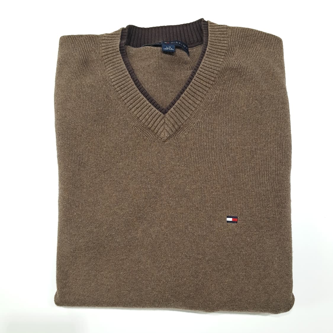 CL781 L 타미힐피거 90s 홍콩판 브라운 니트 스웨터 상품이미지7