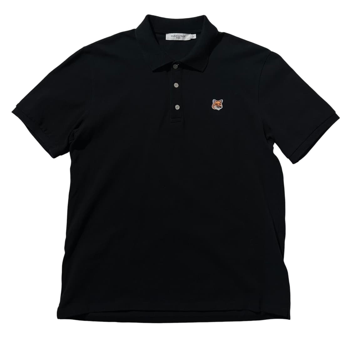 메종키츠네 폭스헤드 피케 카라 반팔 티셔츠 상품이미지1