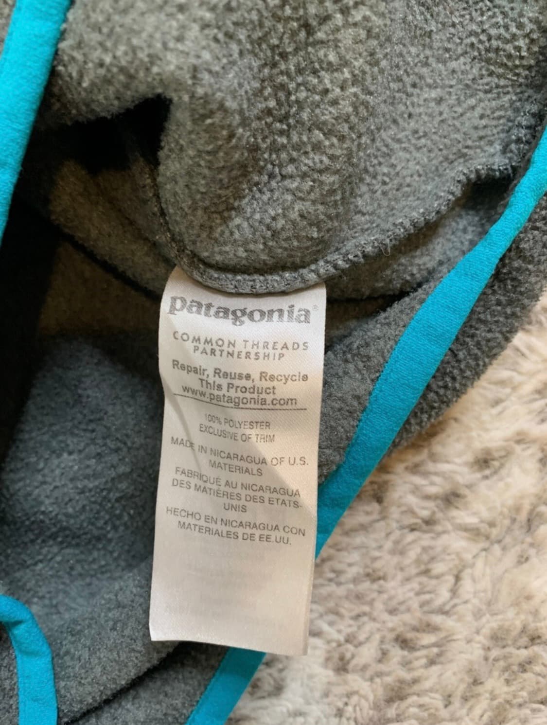 파타고니아 신칠라 M 그레이 니켈 샤이아라보프 상품이미지4