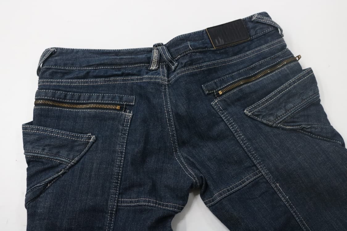 Roar 로어 빈티지 건 플랩 입체 포켓 밑단 지퍼 데님 팬츠 (S) 상품이미지6