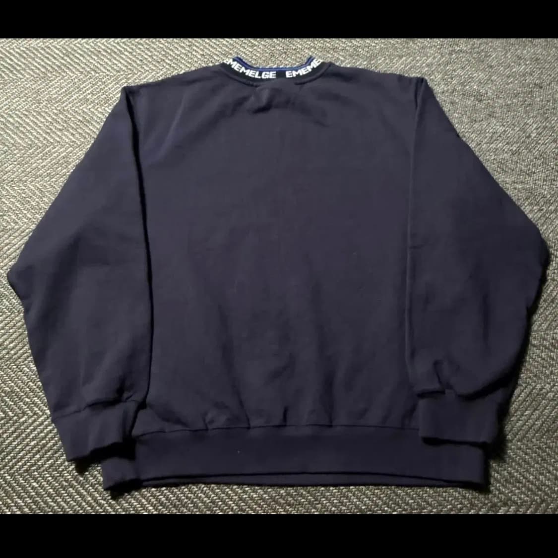 87mm mmlg Ememelge 네이비 맨투맨 (M) 상품이미지3