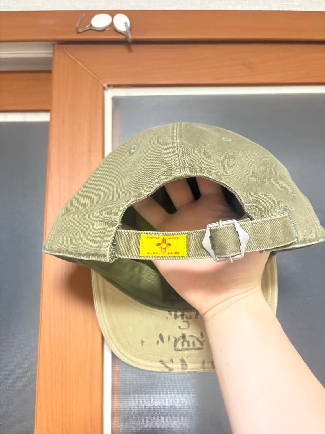 KAPITAL 캐피탈 무라치노 브림 필드 CAP 카키 상품이미지3