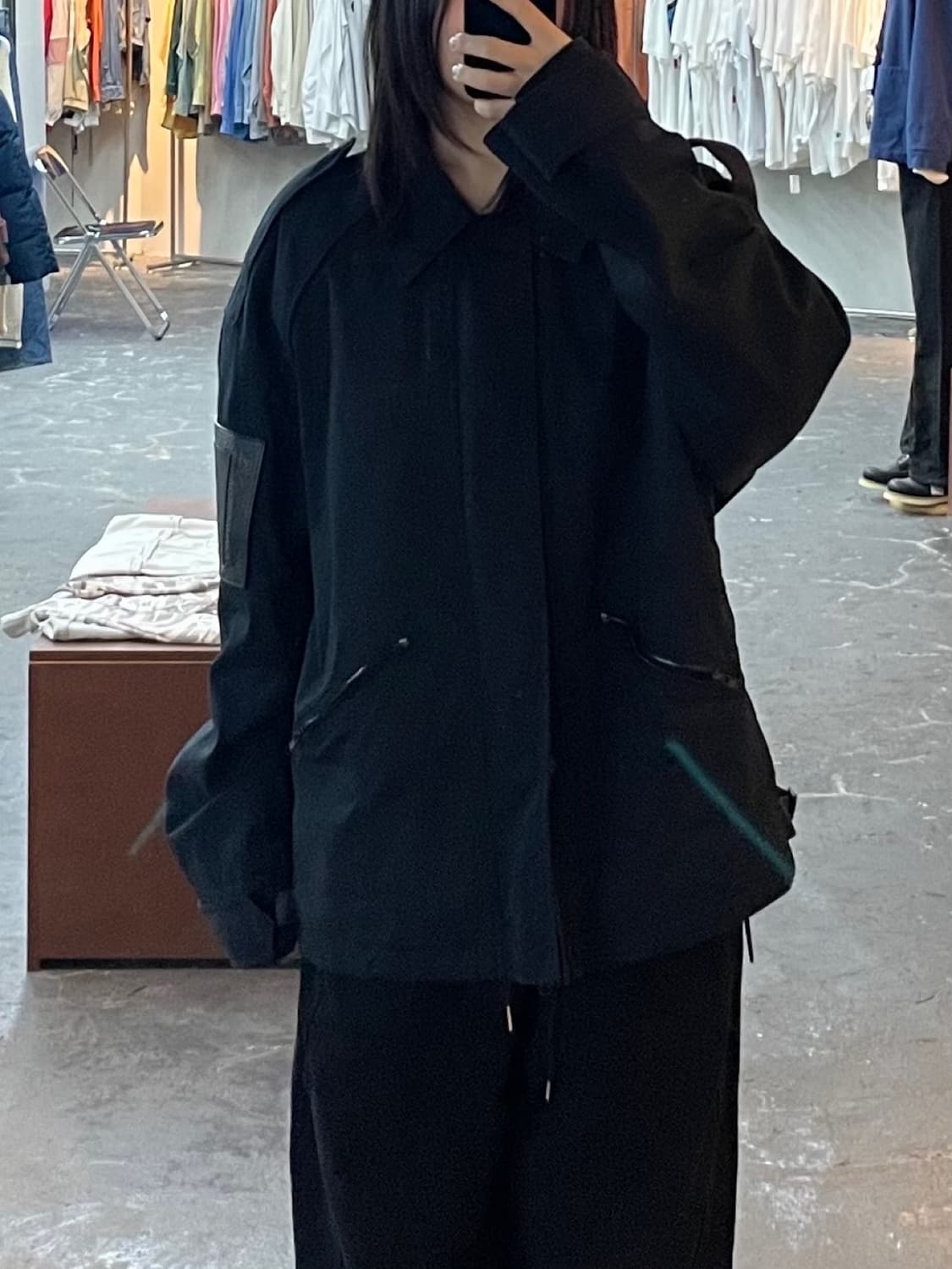 준지 MK3 99 블랙 견장 블루종 자켓 H1395 상품이미지1