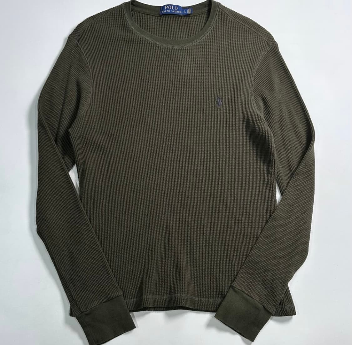 폴로 카키 와플티 상품이미지1