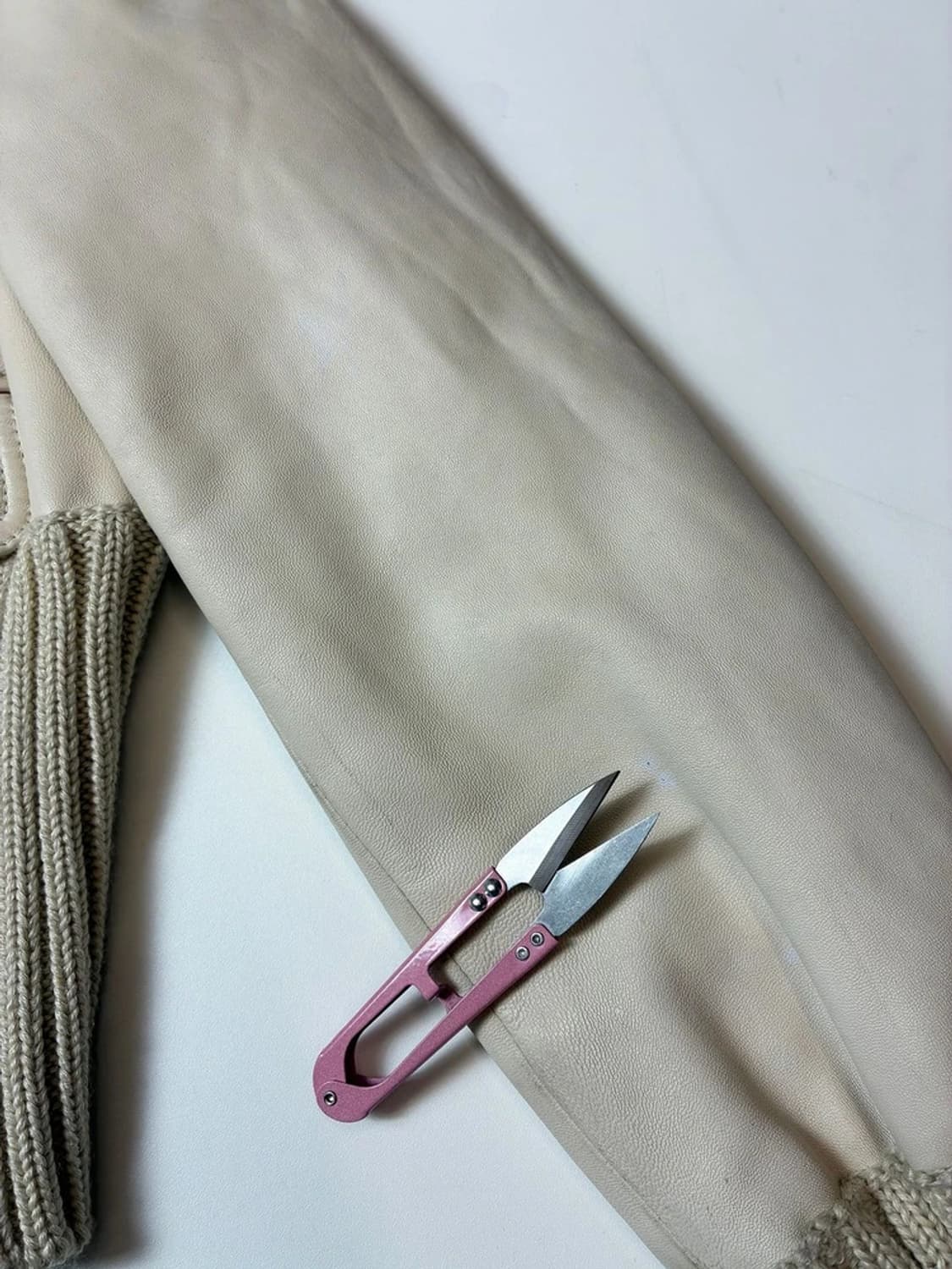 제시카 크리스토퍼 00's Y2K 퍼 크롭 양가죽 자켓 PN8490 상품이미지6