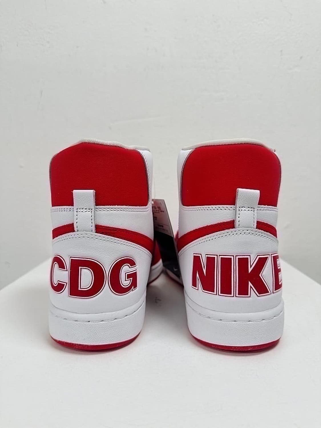(정품/새상품) 나이키 X 꼼데가르송 남성 레드 터미네이터 하이 스니커즈 상품이미지4