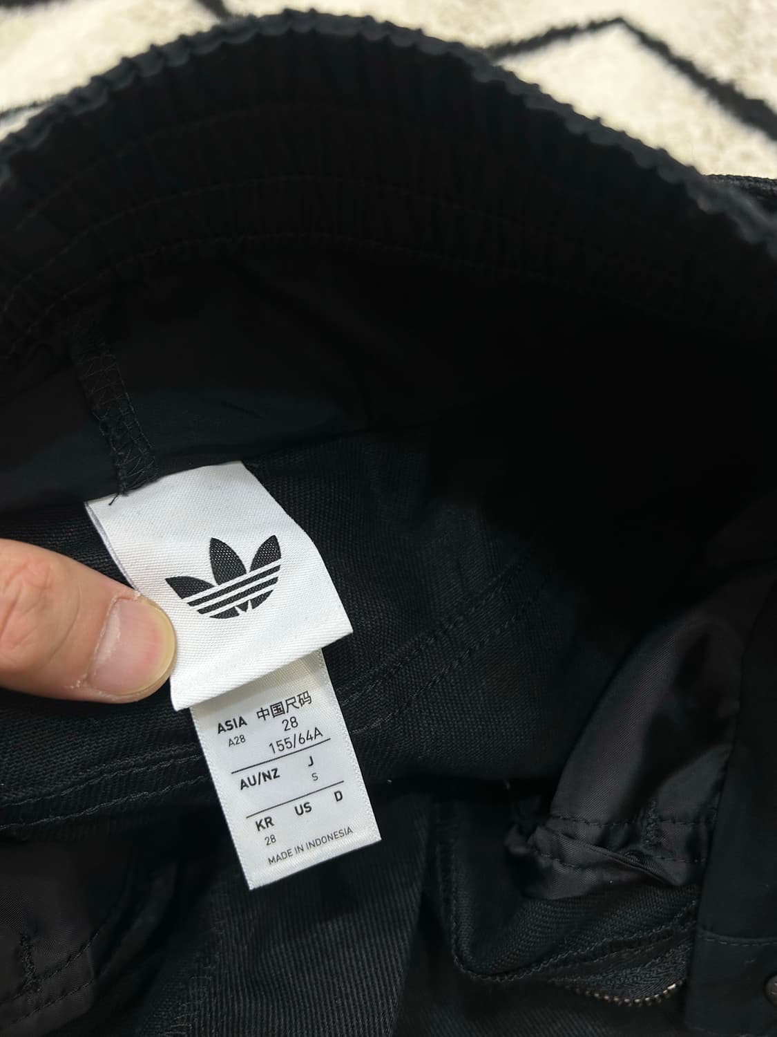 [28]아디다스 파이어버드 데님 레이어드 버뮤다 팬츠/블랙 상품이미지7