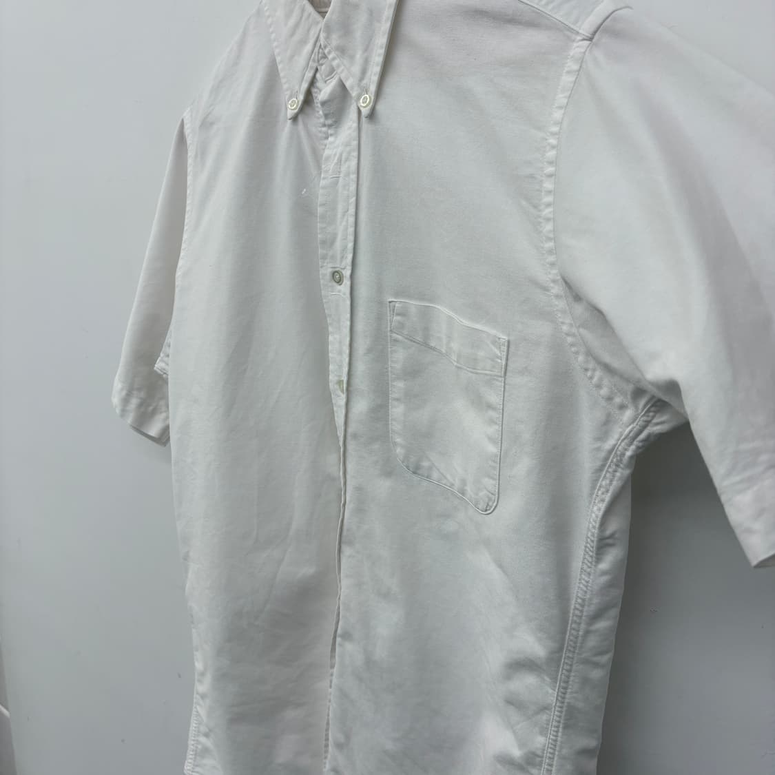 엘엘빈 빈티지 화이트 반팔 셔츠 남성M 상품이미지3