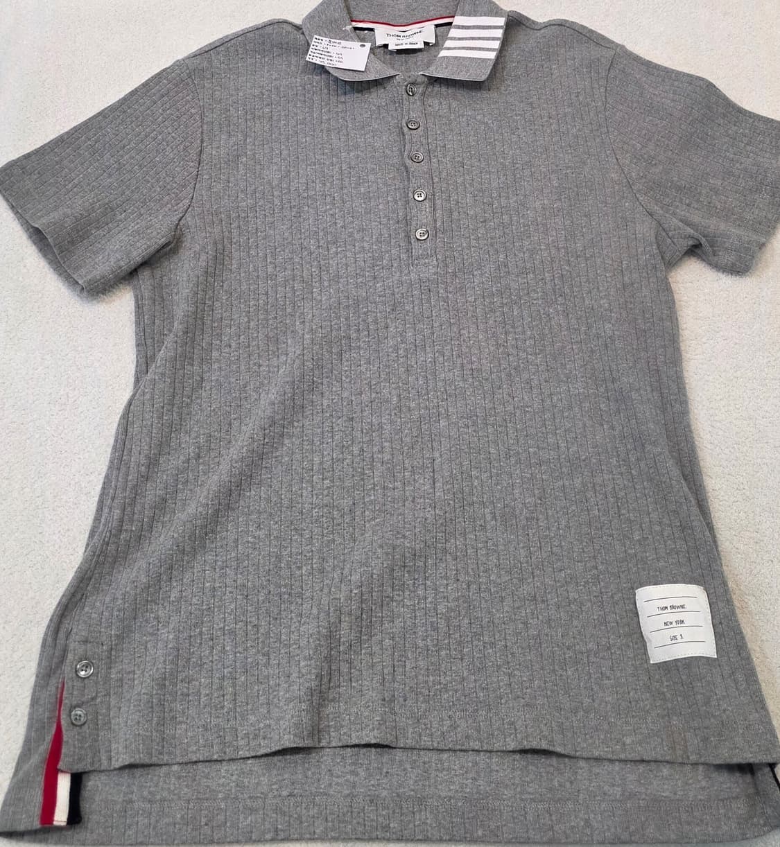 톰브라운 넥카라 반팔티 "THOM BROWNE" 상품이미지3