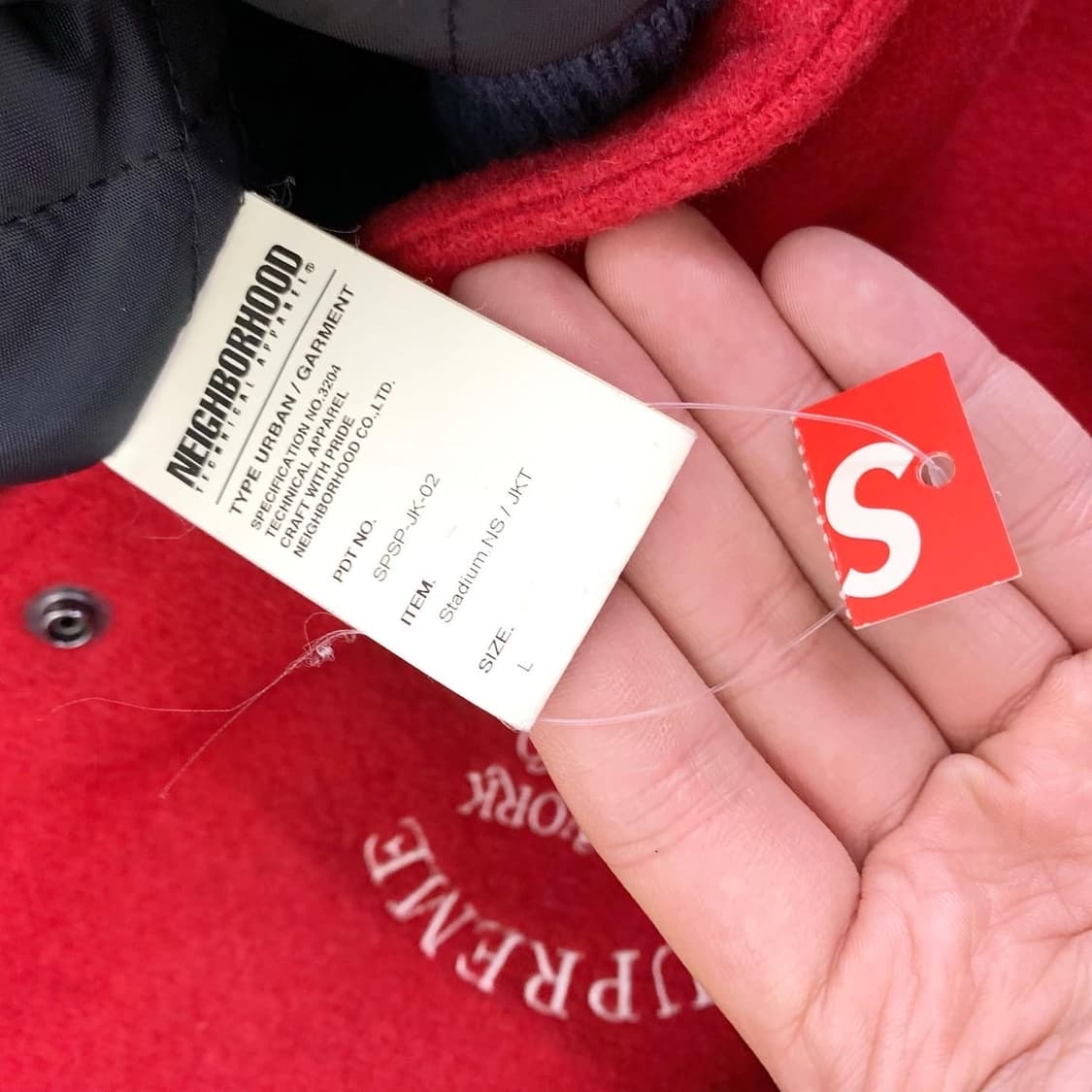 슈프림 X 네이버후드 바시티 자켓 상품이미지6
