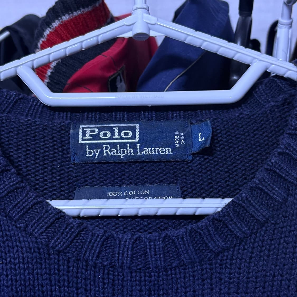 폴로 랄프로렌 네이비 니트 l 상품이미지2