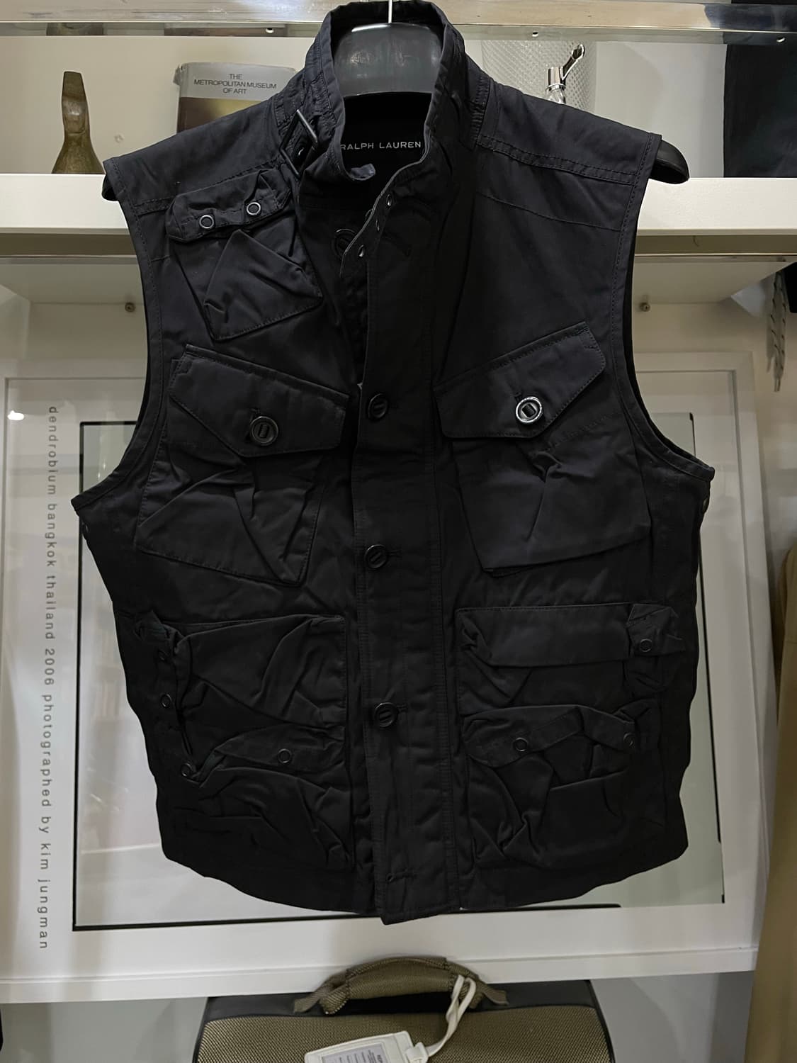 폴로랄프로렌(블랙라벨)/블랙 멀티포켓 베스트(M) 상품이미지1