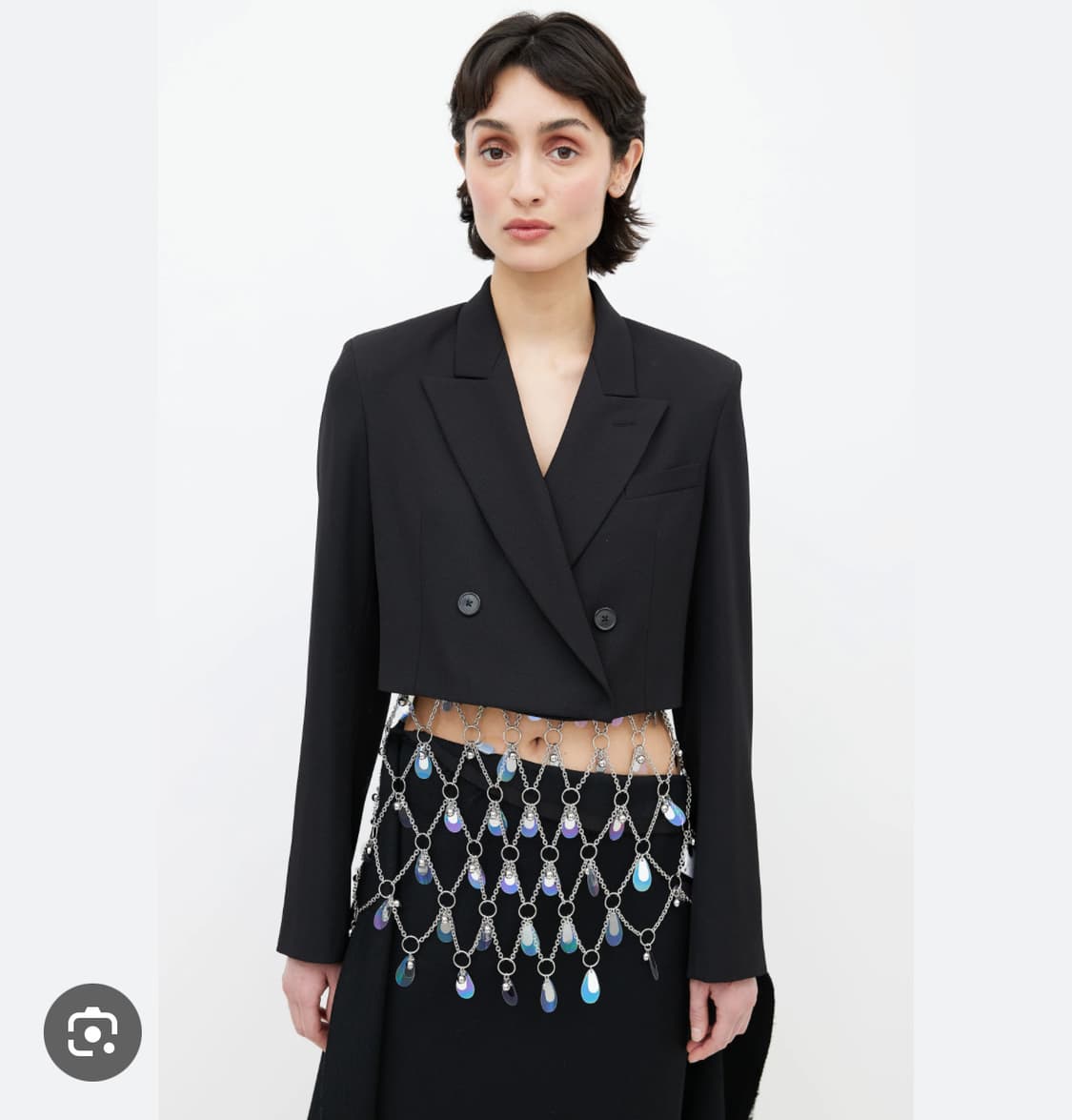 메종 마르지엘라 Margiela 크롭 더블 블레이져 자켓 여성용 40   상품이미지1