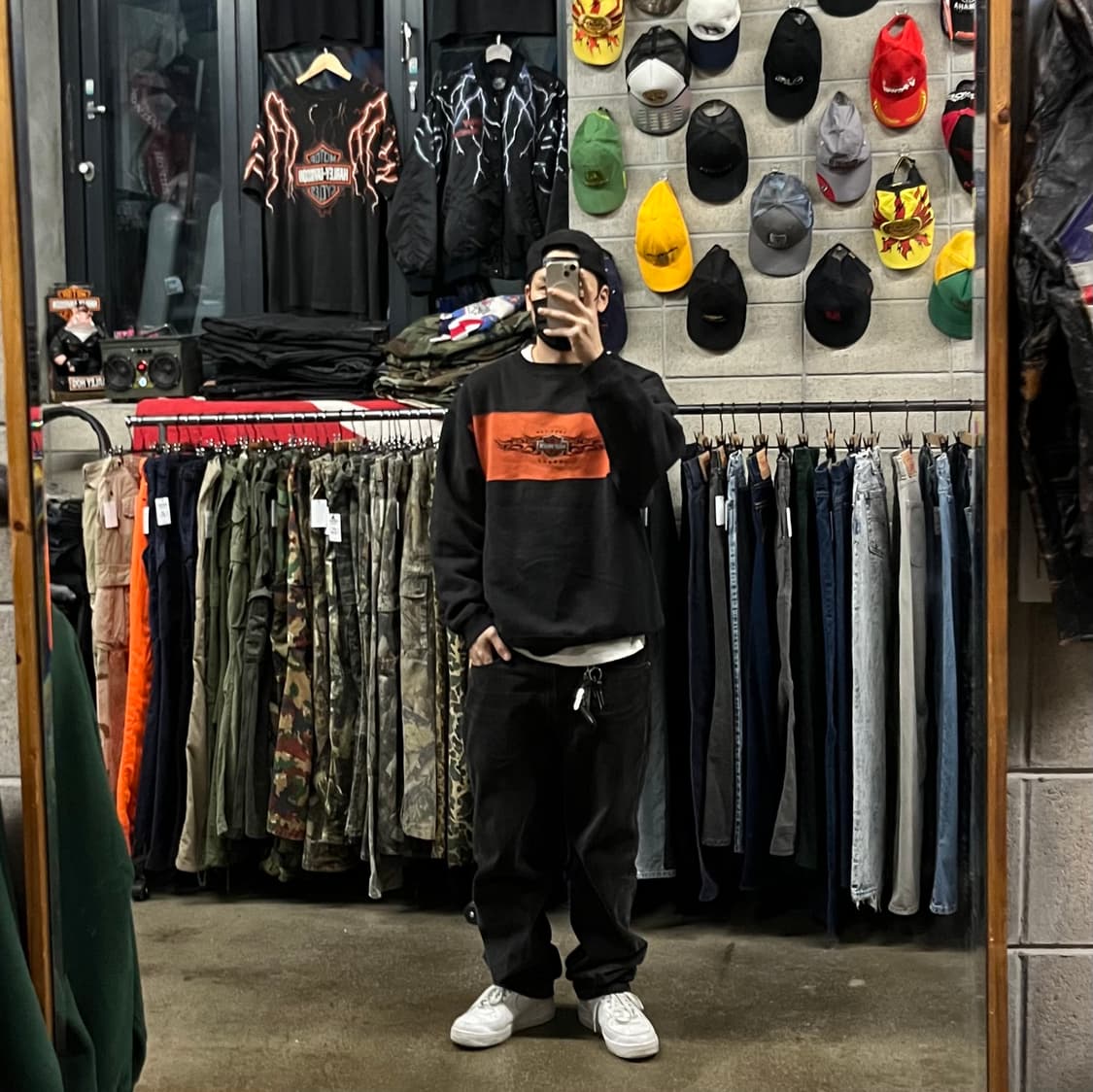 할리데이비슨 플레임 스웻셔츠 (105) 상품이미지3