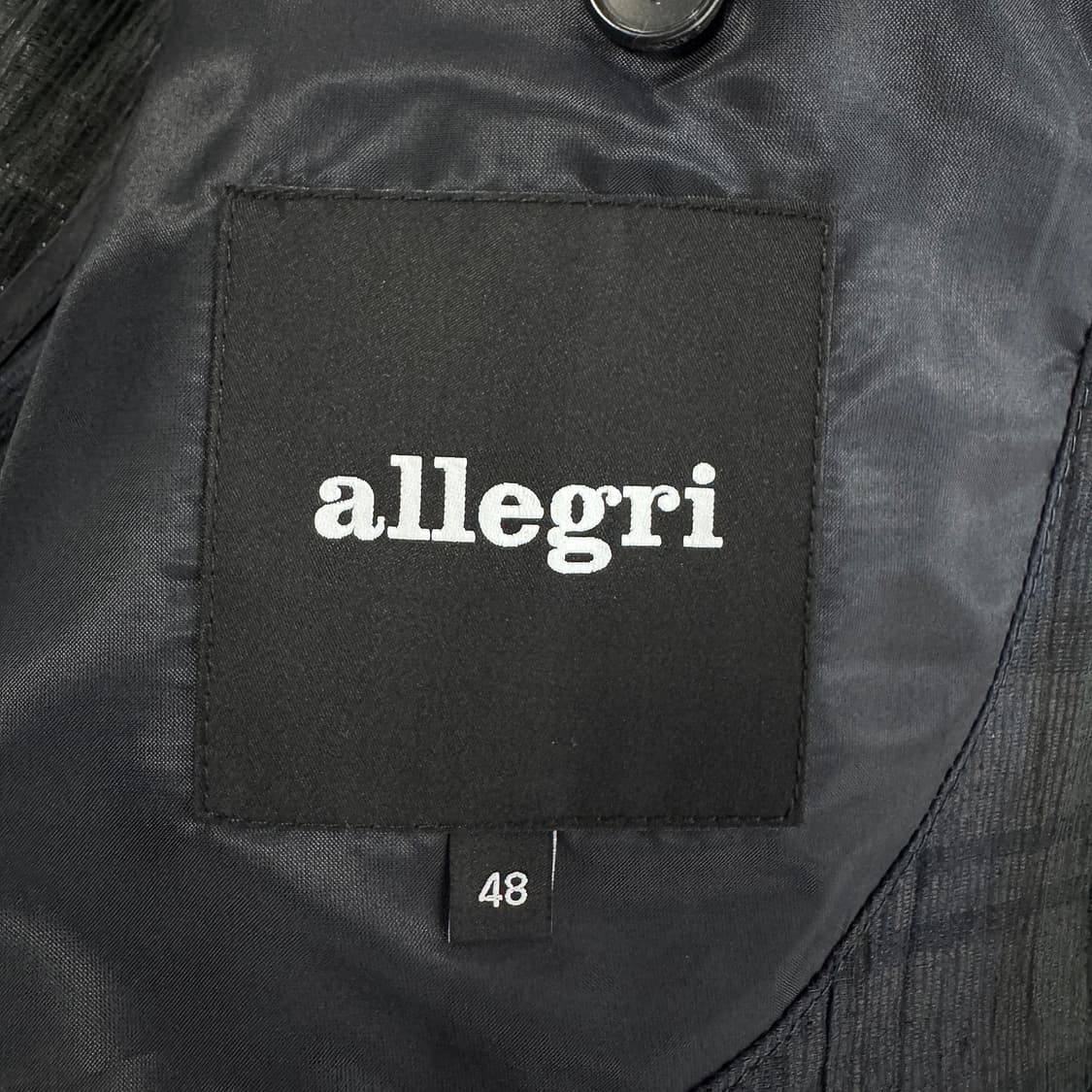 알레그리 린넨 크링클 체크 블레이저 상품이미지2