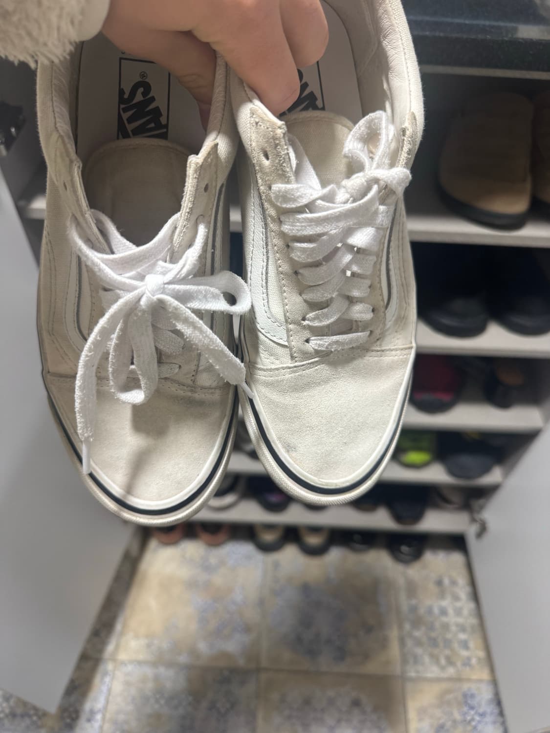 반스 꼼데가르송 CDG 올드스쿨 LX 화이트 상품이미지4