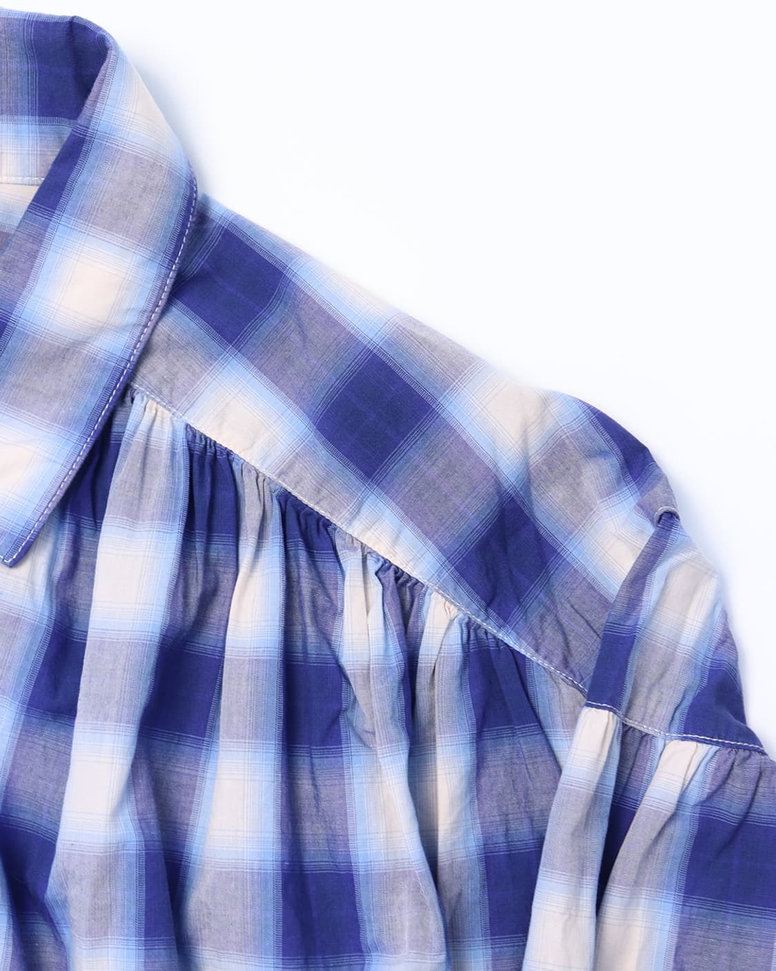 AIE 옹브레 체크 페인터 셔츠 상품이미지4