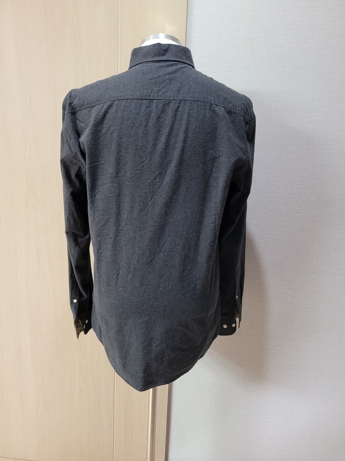 스파오포맨 SPAO for men 드레스 셔츠 105 블랙 상품이미지6