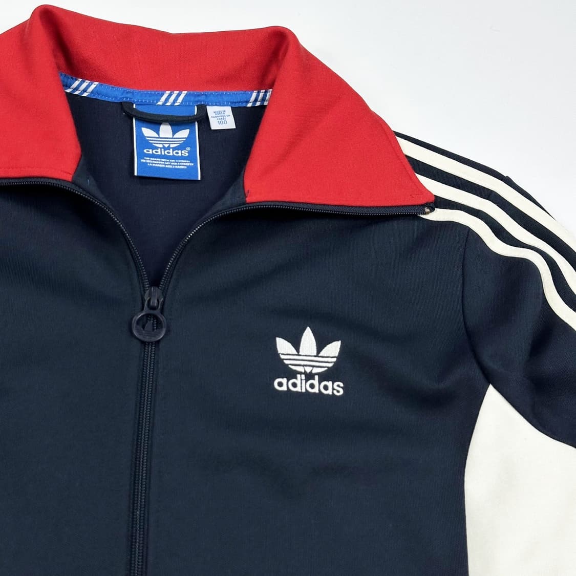 아디다스 유로파 네이비 배색 트랙탑 져지 (L) 상품이미지3