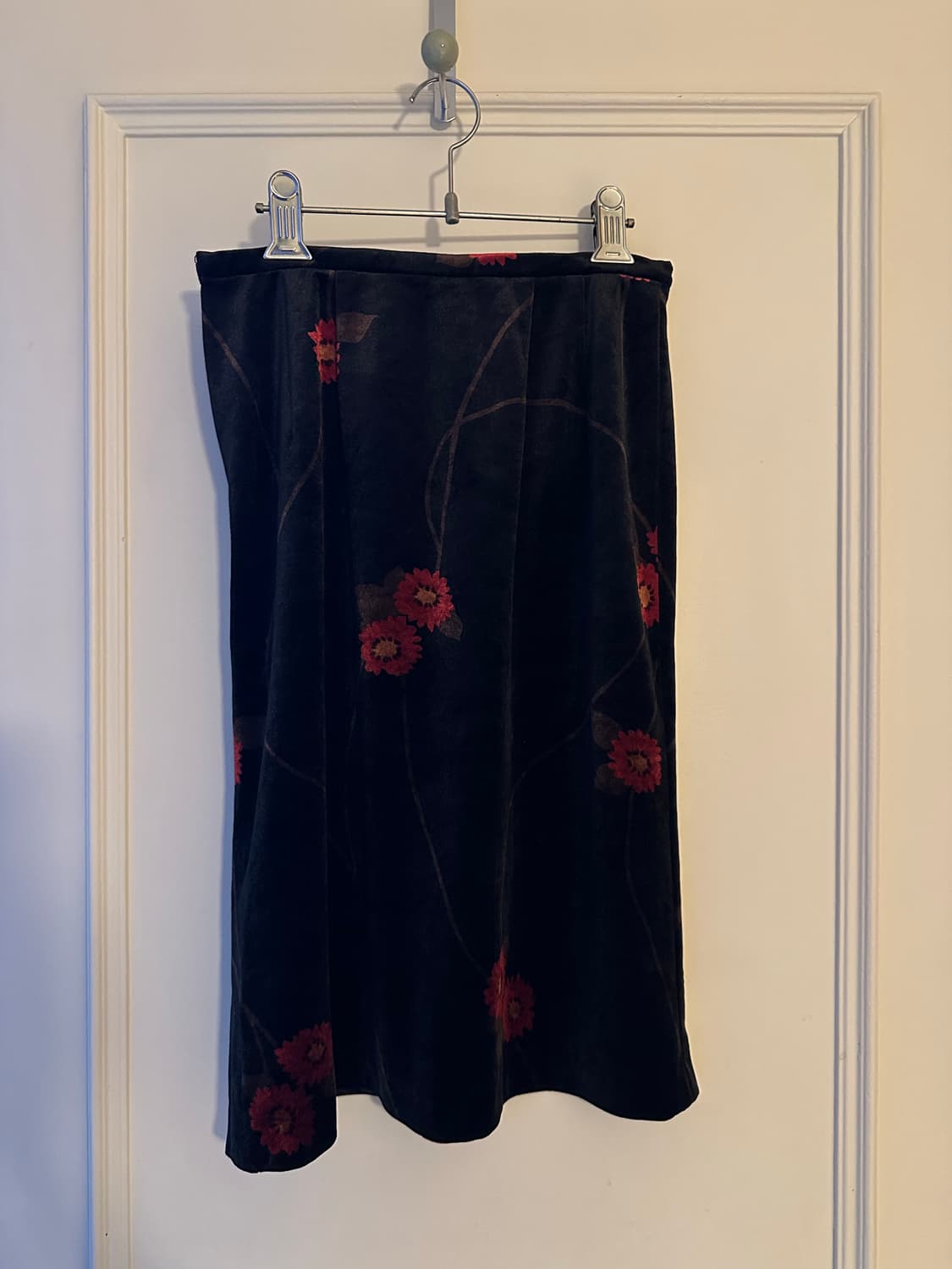 벨벳 꽃무늬 빈티지 스커트 화양연화 st 상품이미지1